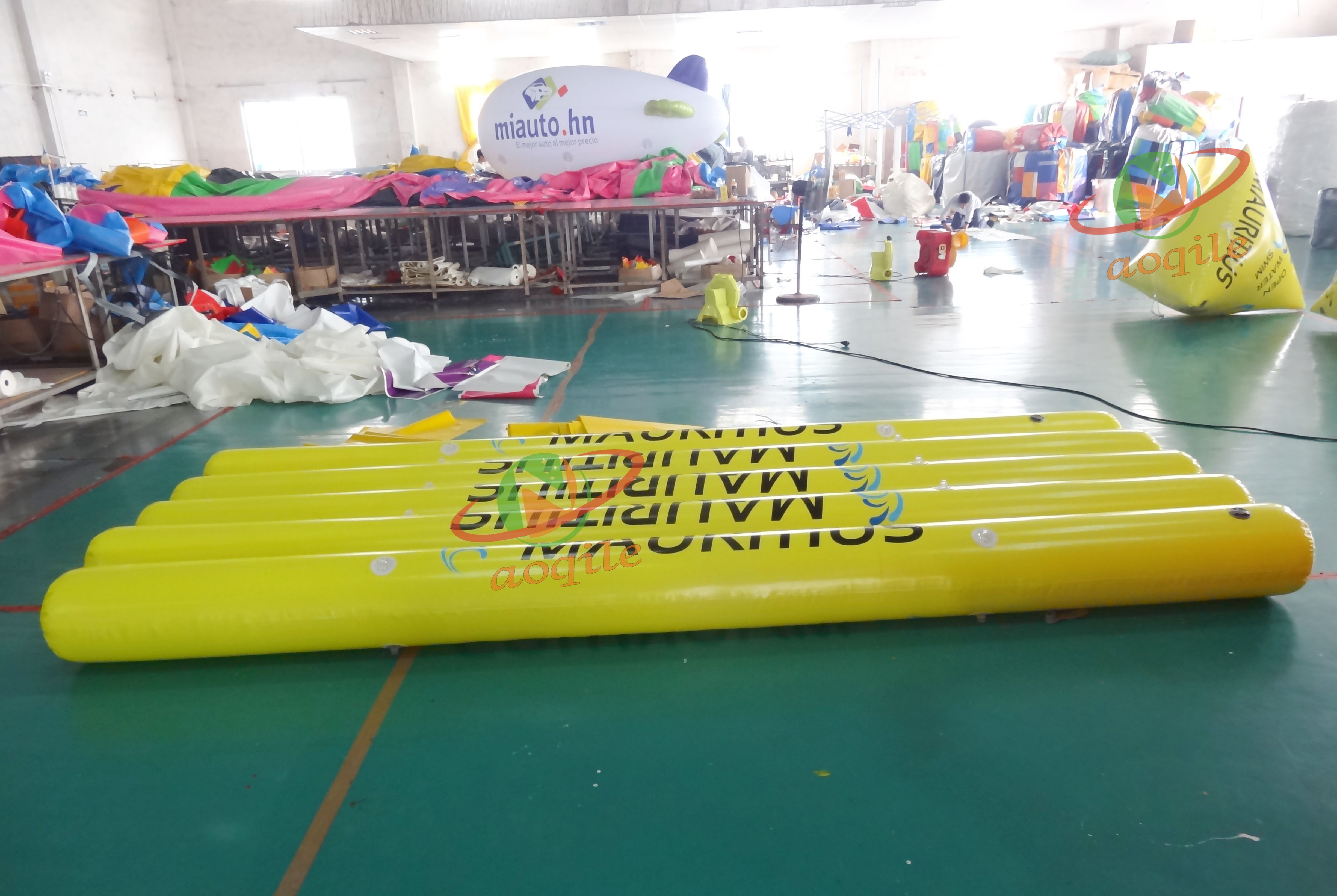 Boya inflable del marcador de las boyas flotantes inflables de las boyas del tubo para la carrera de la natación del agua