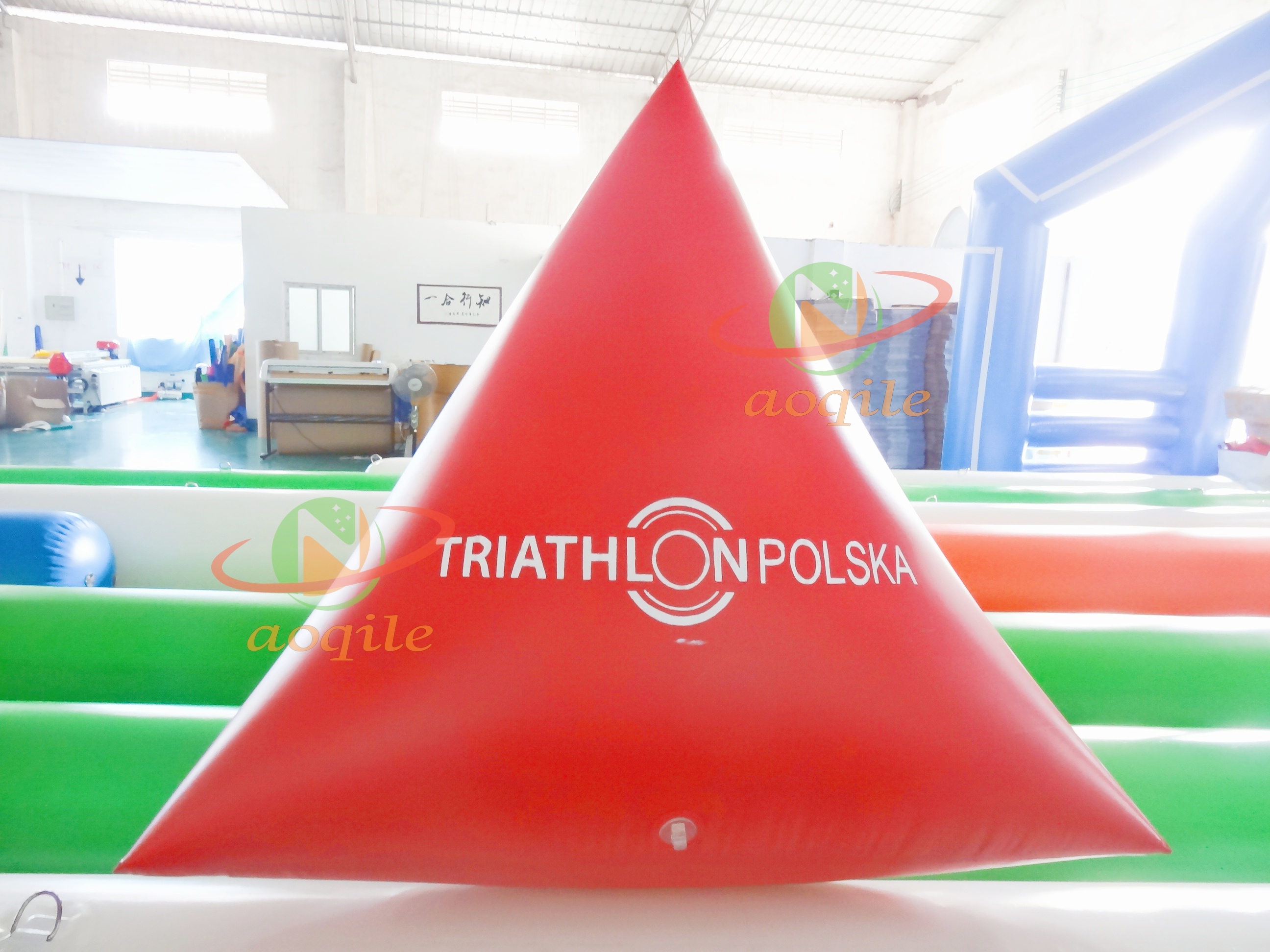 Boya inflable de advertencia de seguridad para natación, boya de natación en aguas abiertas, adecuada para marcador flotante de triatlón