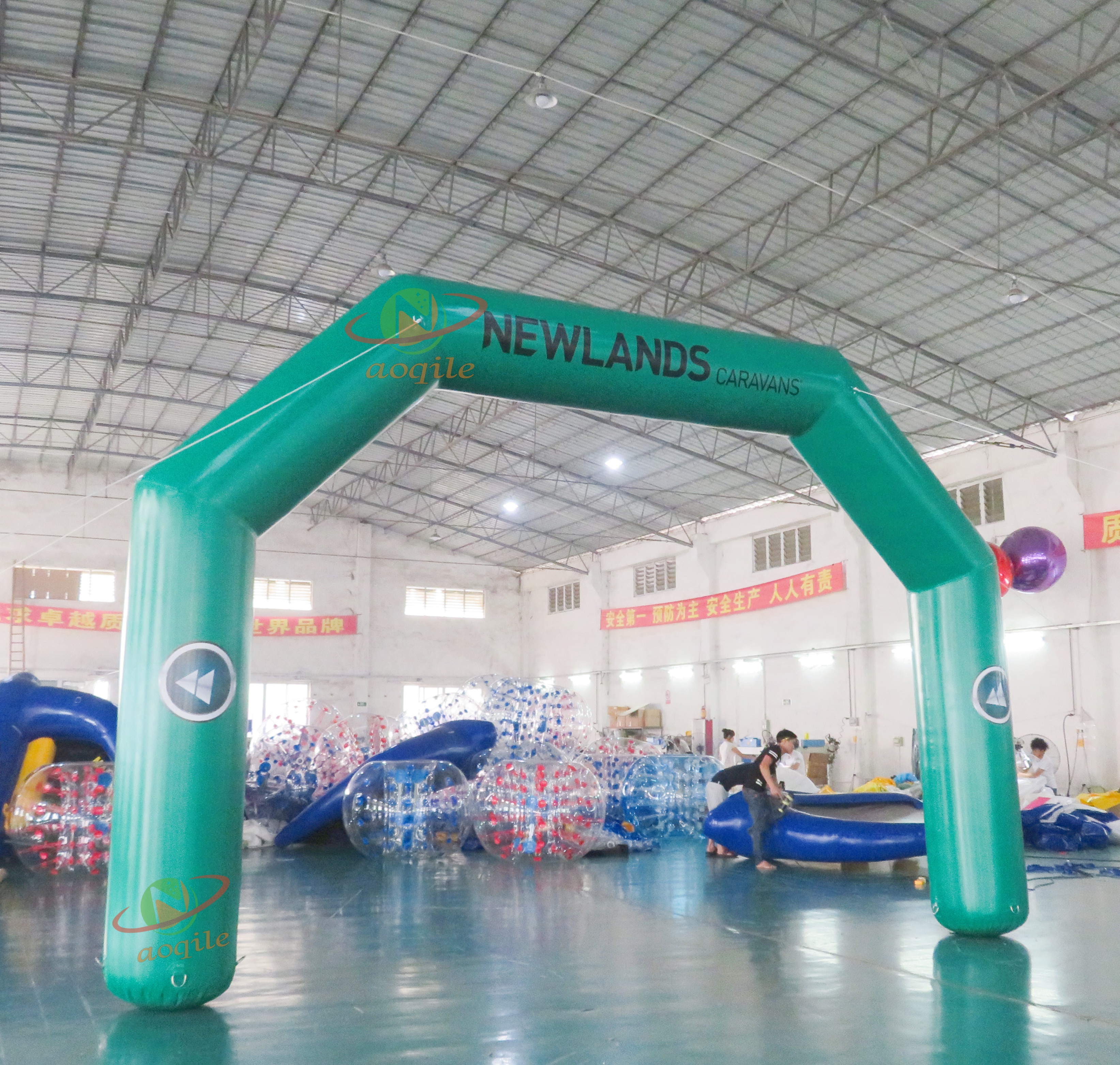 Arco publicitario portátil inflable, decoración para eventos al aire libre, modelo de arco de entrada