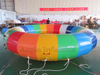 Barco inflable colorido remolcable comercial del disco del agua del donut del balanceo de la venta caliente