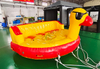 Lindo pato amarillo forma inflable piscina agua fiesta niños juguete pontón portátil esquí acuático remolcable