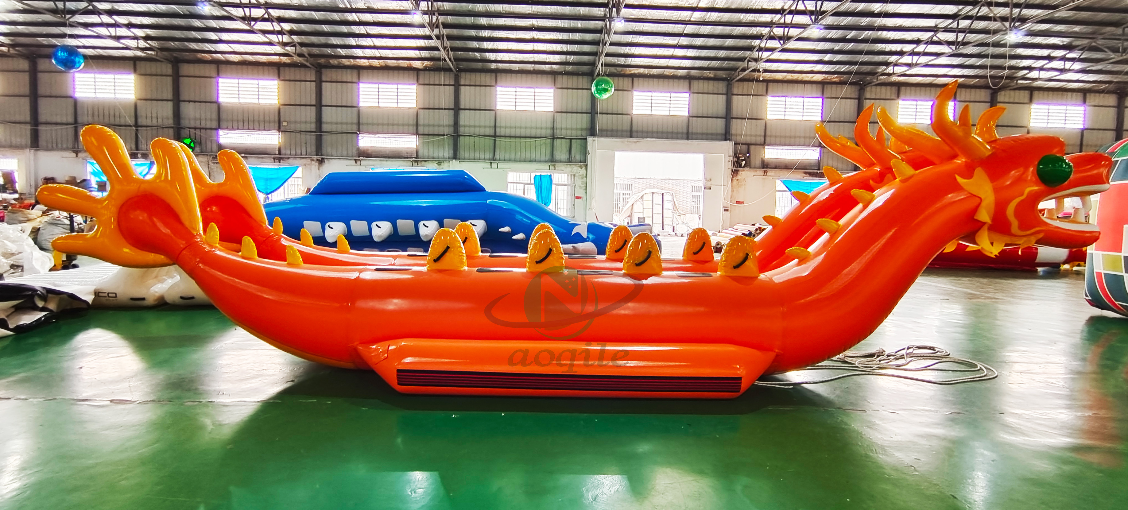 Bote inflable con forma de dragón para 10 personas, estilo chino, bote inflable de diseño personalizado