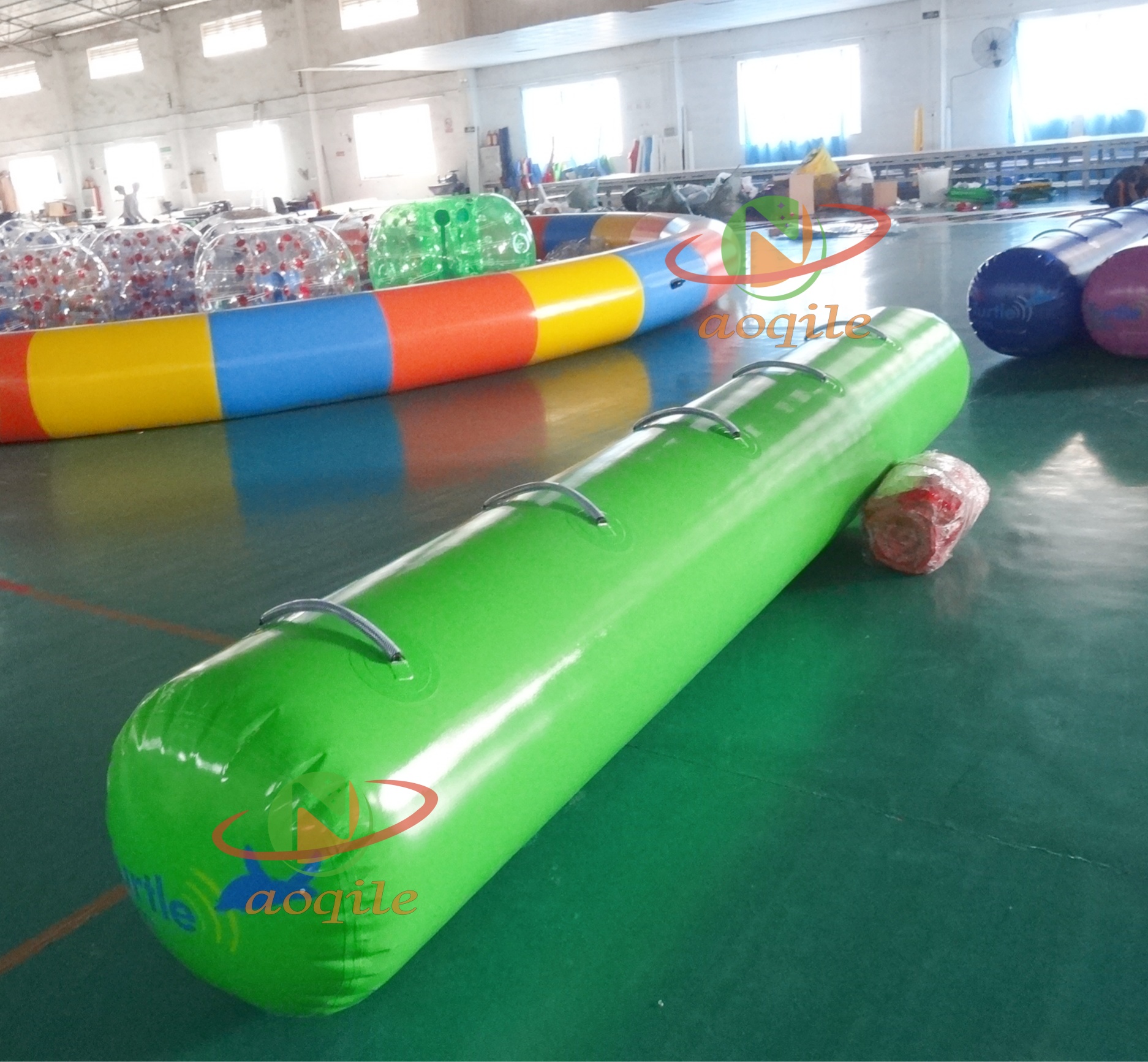 Boya inflable para natación, marcador cilíndrico de competición de agua, boya inflable, publicidad flotante