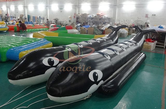 Barco comercial de Pvc de doble tubo, barco de misiles de tiburón volador, barco inflable para deportes acuáticos