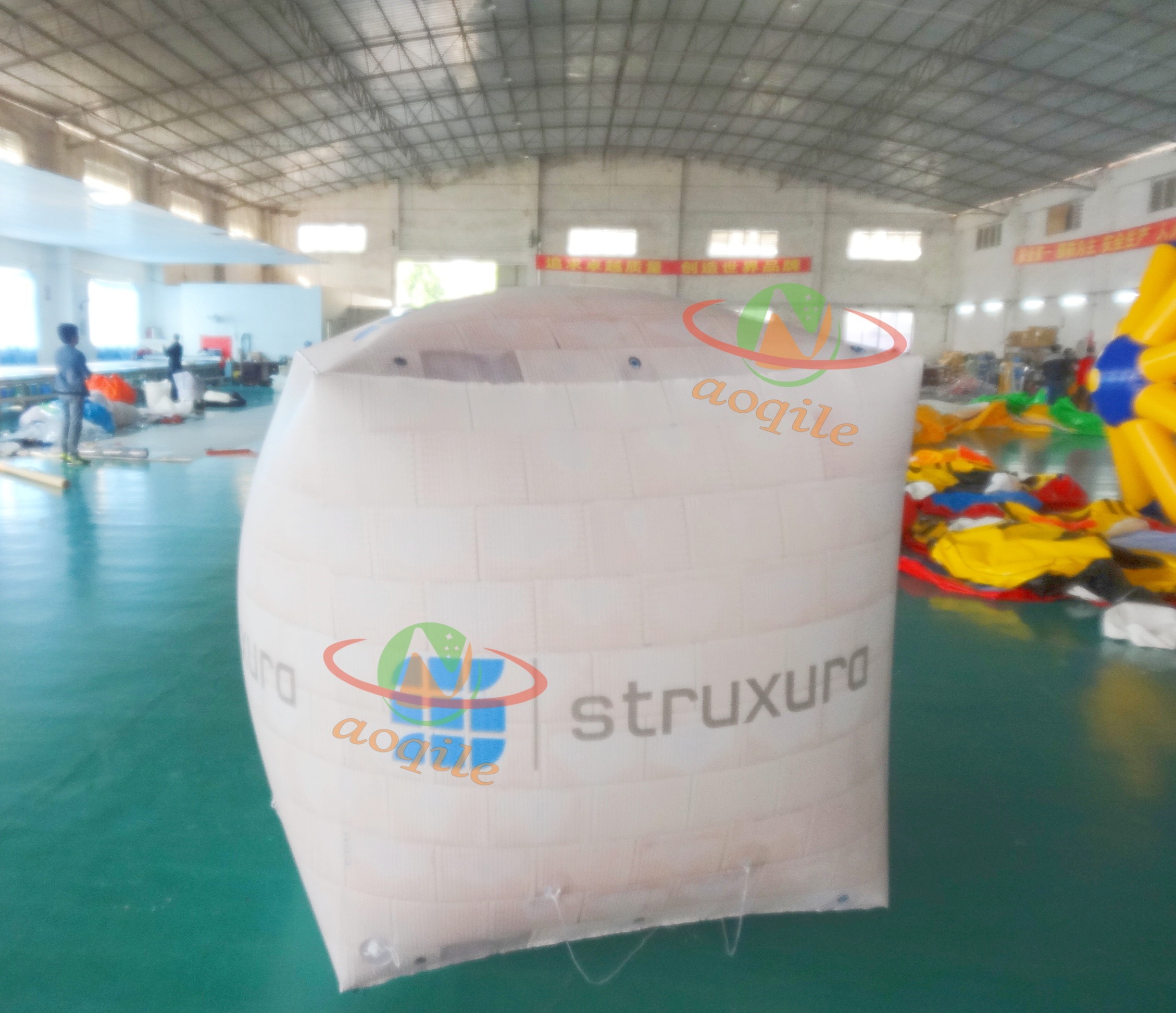 Boya de marcador de cubo inflable marino personalizada, boya publicitaria flotante inflable para actividades acuáticas