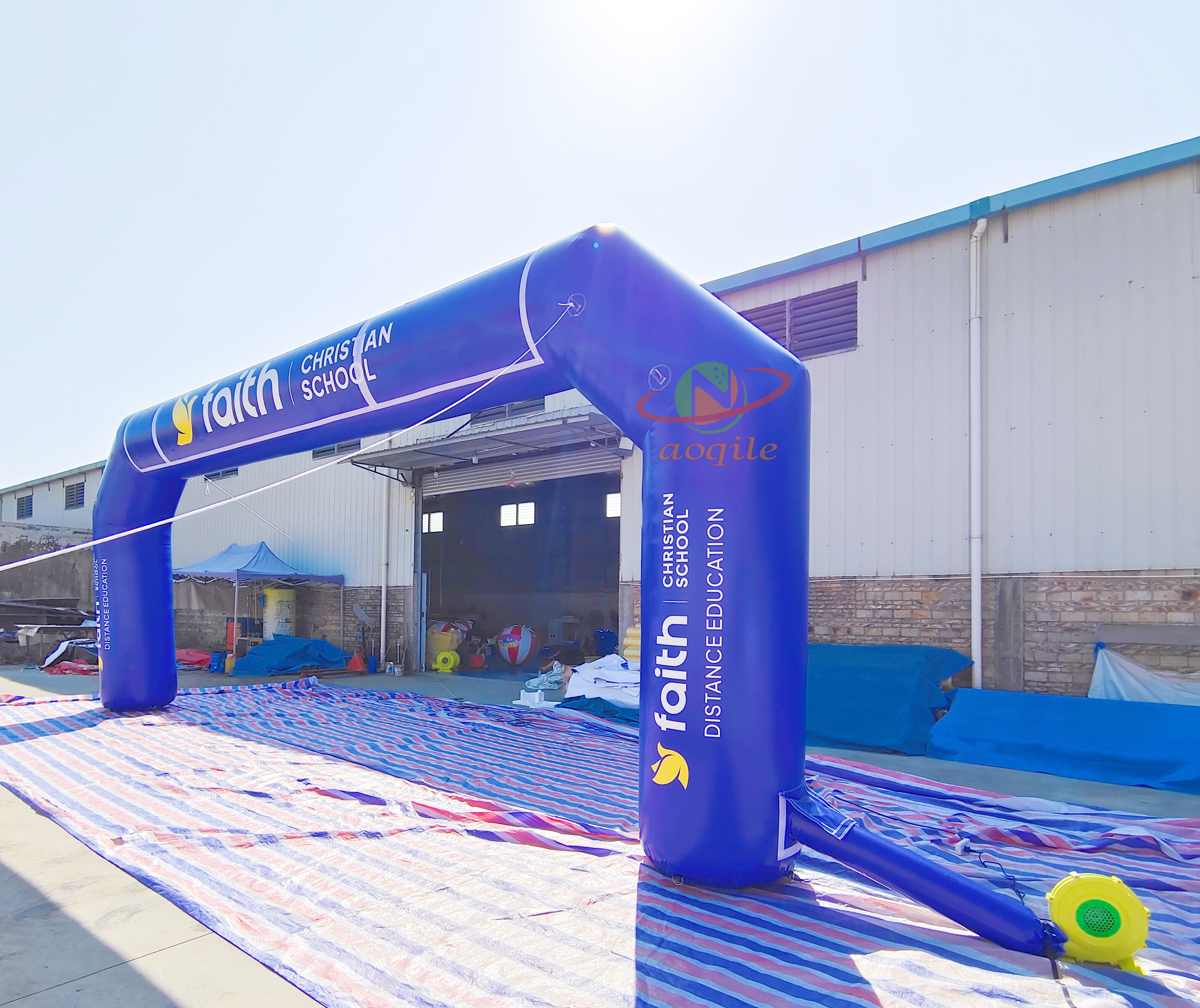 Publicidad de arco de carrera inflable barato, arco de línea de meta de inicio inflable para eventos deportivos