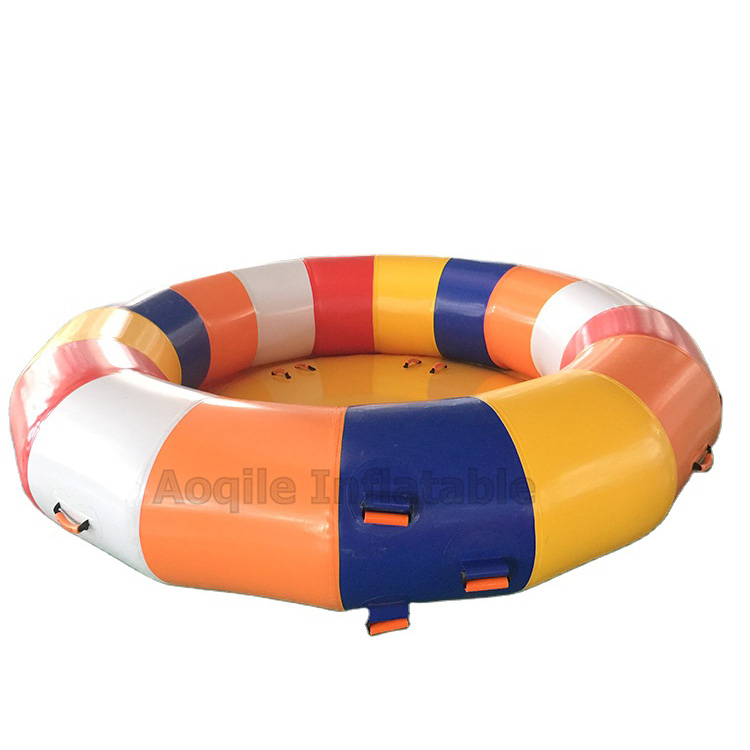 Giroscopio giratorio inflable para remolque de barco, juguete acuático multijugador inflable, barco de discoteca