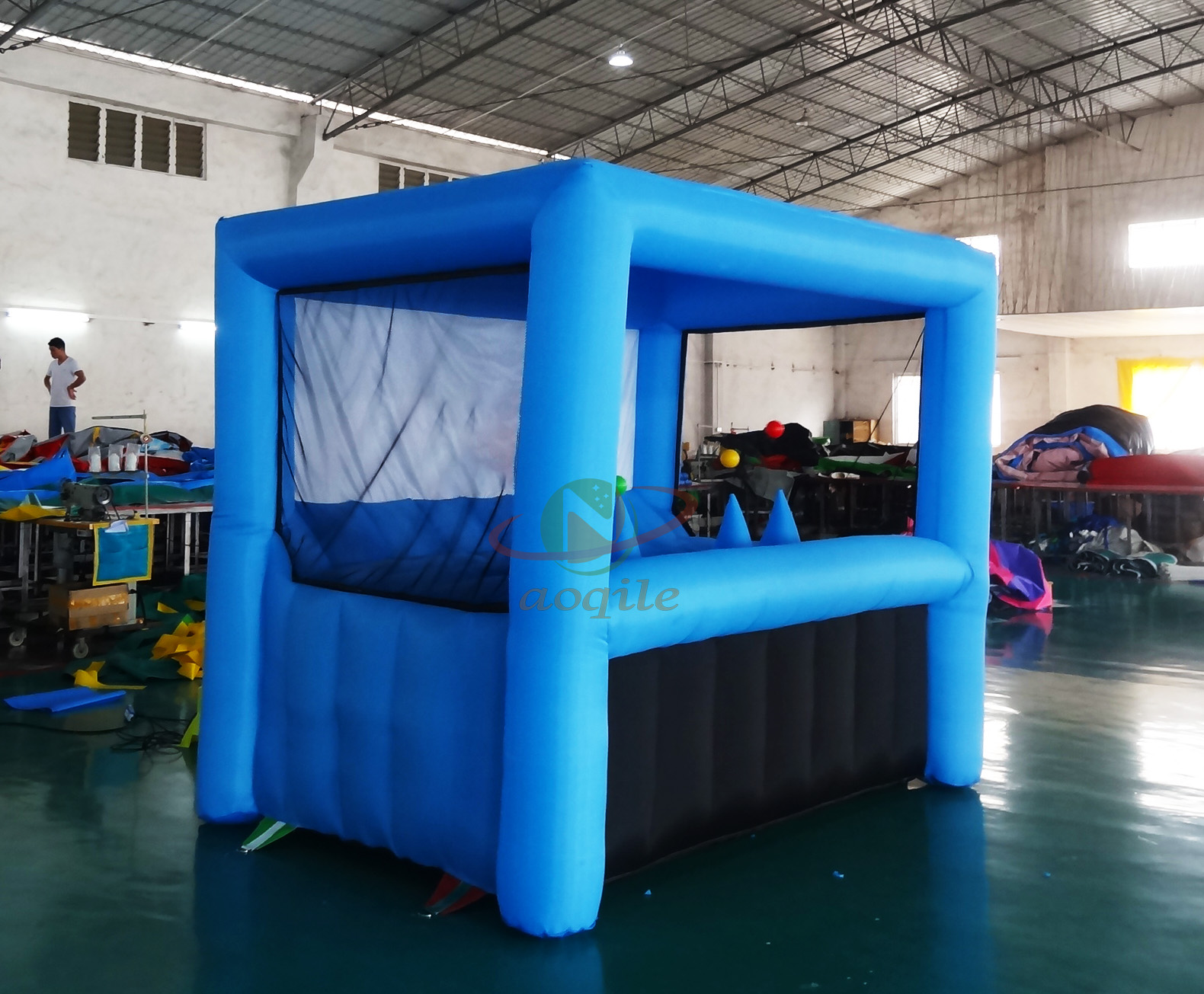Aoqile Objetivo de Entretenimiento Inflable portátil para niños Inflado rápido para Fiestas de cumpleaños Juegos Escolares Eventos para Eventos