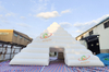 Aoqile Torre Triangular inflable comercial PVC resistente para decoraciones de parques de atracciones de desfiles de festivales para eventos
