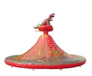 Gran torre de escalada de volcán inflable, torre deportiva de escalada para niños