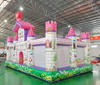 Parque acuático inflable grande hecho a medida para interiores y exteriores de alta calidad con tema de Castillo de princesa