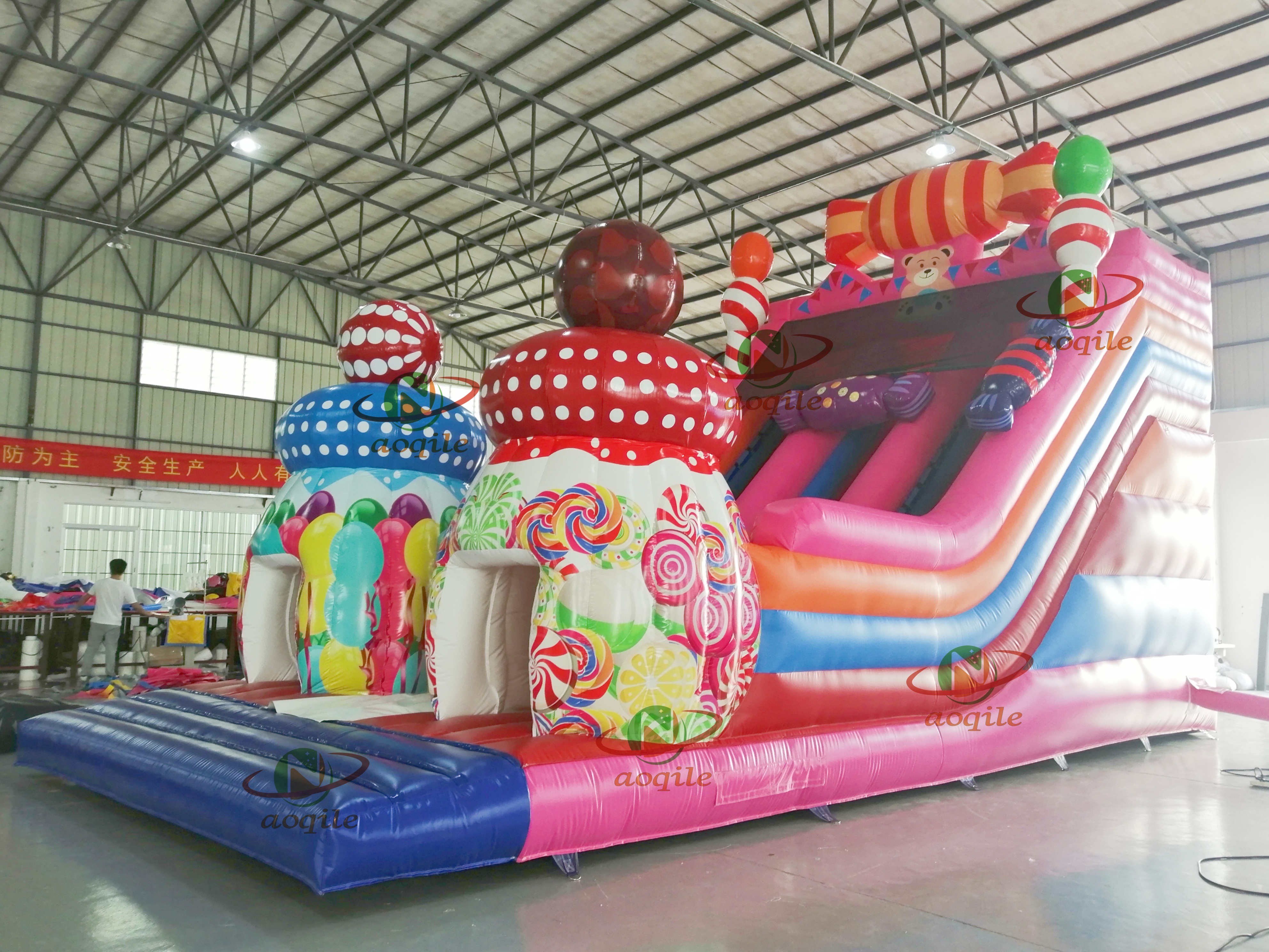 Diapositiva de automóvil inflable al aire libre de alta calidad de alta calidad utilizado para eventos