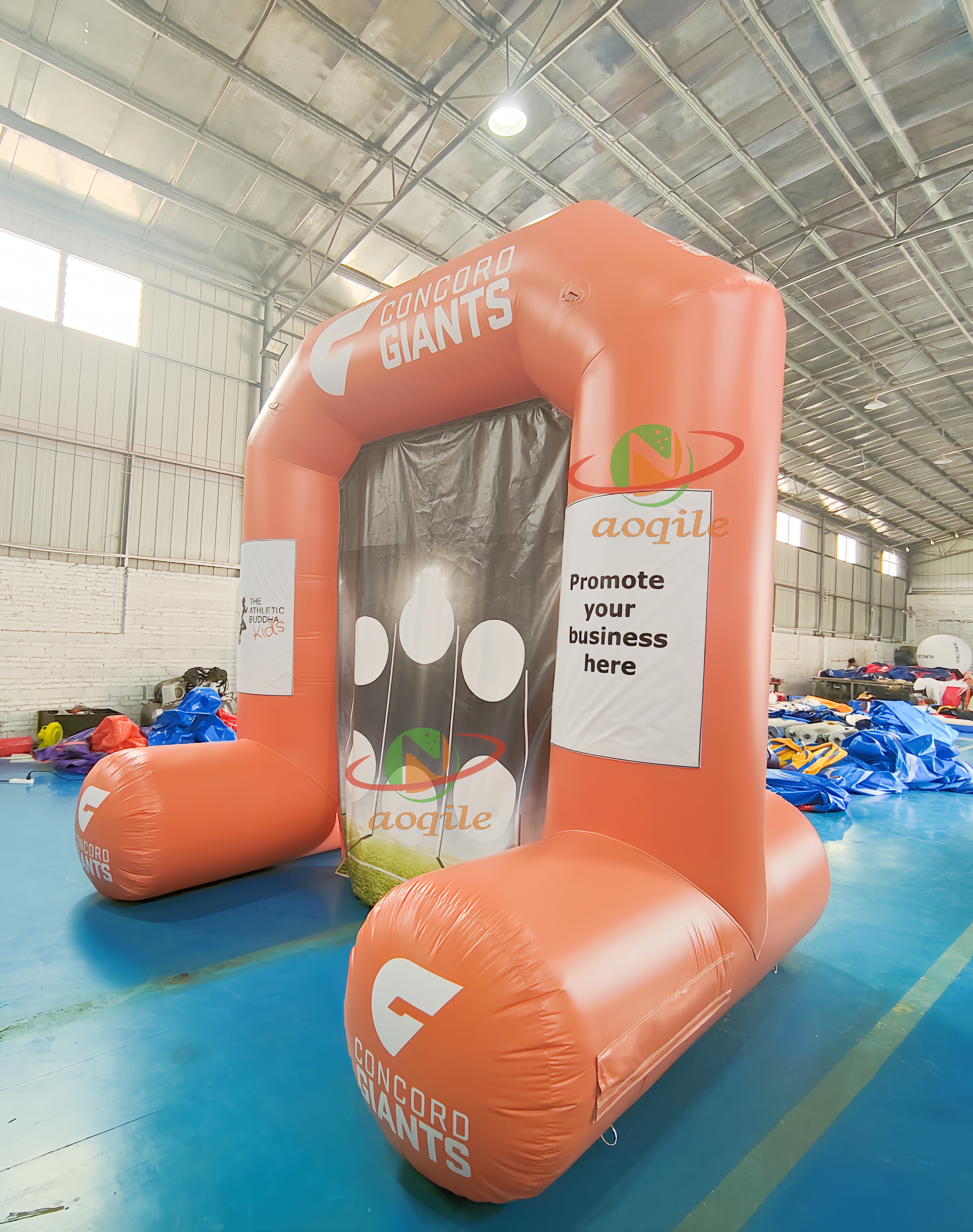 Arco inflable impreso a todo color para actividades al aire libre que comienza y termina el arco de competición corriente