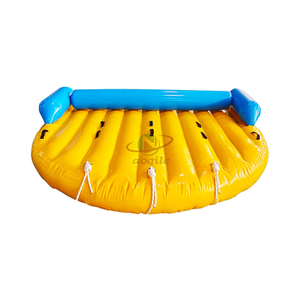 Venta al por mayor de verano, deportes marinos, tubo de remolque inflable, barco plátano, agua giratoria, disco giroscópico, barco