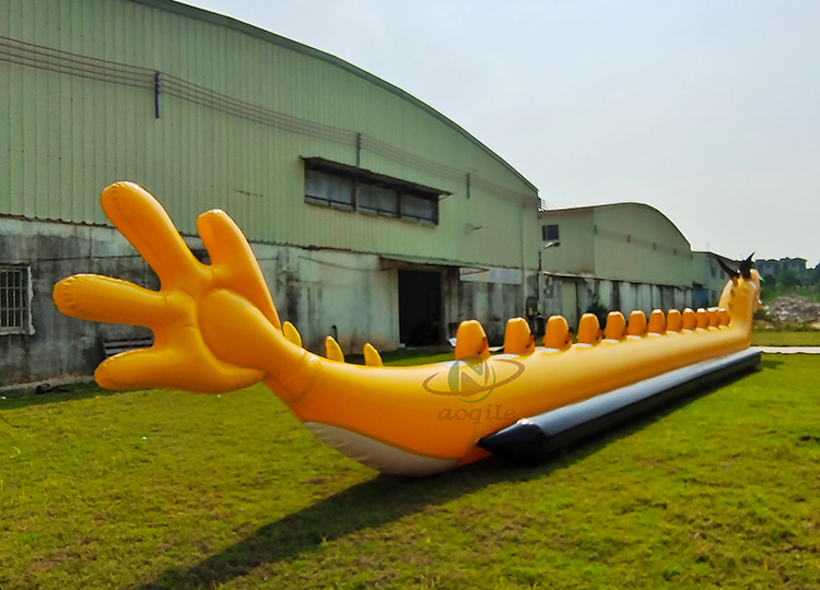 Entretenimiento multijugador, bote inflable con dragón, juego de deporte acuático loco, juguete, bote tipo Banana