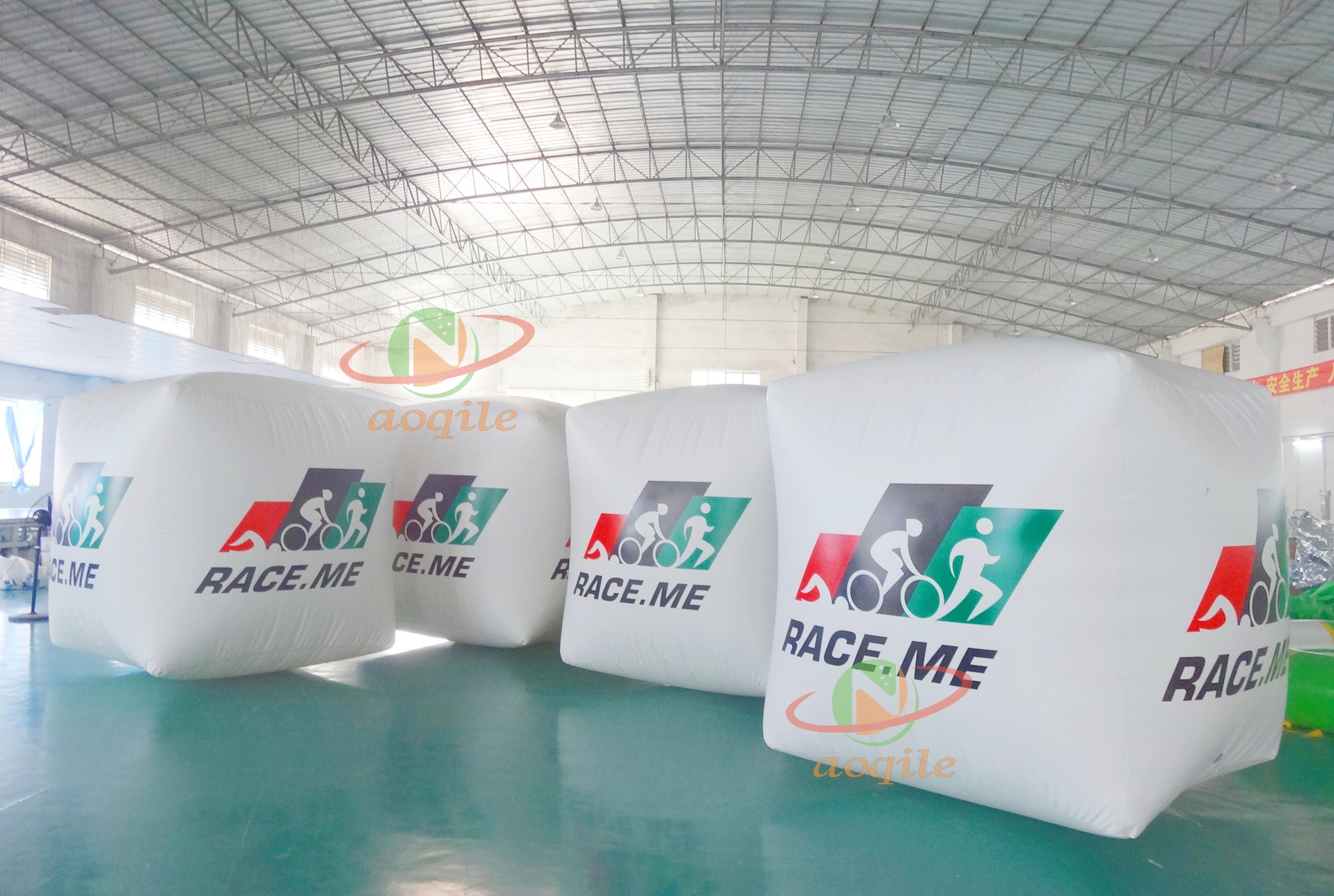 Marcador inflable específico para triatlón, boya de aire flotante para carrera, cubo duradero, agua