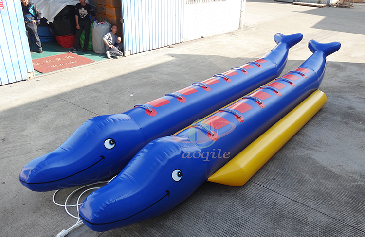 Barco de misiles inflable para deportes extremos, barco de plátano inflable remolcable, verano, mar