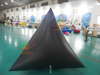 Venta directa de fábrica, boya inflable flotante de agua con marca triangular, boya con publicidad
