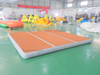 Plataforma de cubierta de natación inflable de alta resistencia, alfombrilla de agua flotante, plataforma estándar flotante inflable con escalera