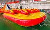 11 personas juguete deportivo acuático inflable remolcable Aqua Speed ​​barco volador tubo de esquí juguetes locos sofá de agua barco inflable remolcable