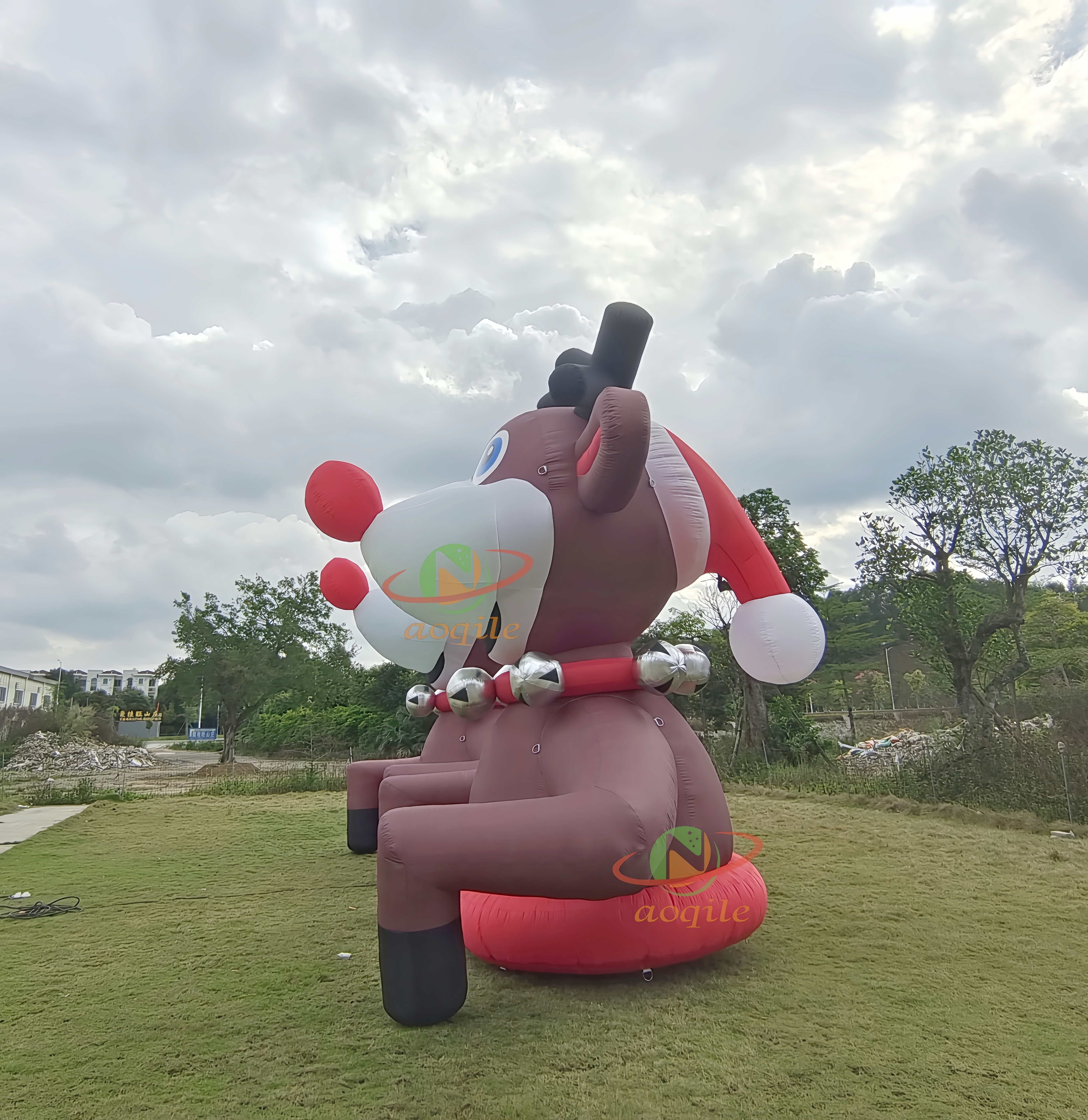 Alce de Navidad inflable para fiesta de Navidad/ciervo de Navidad inflable gigante modelo de Reno inflable gigante