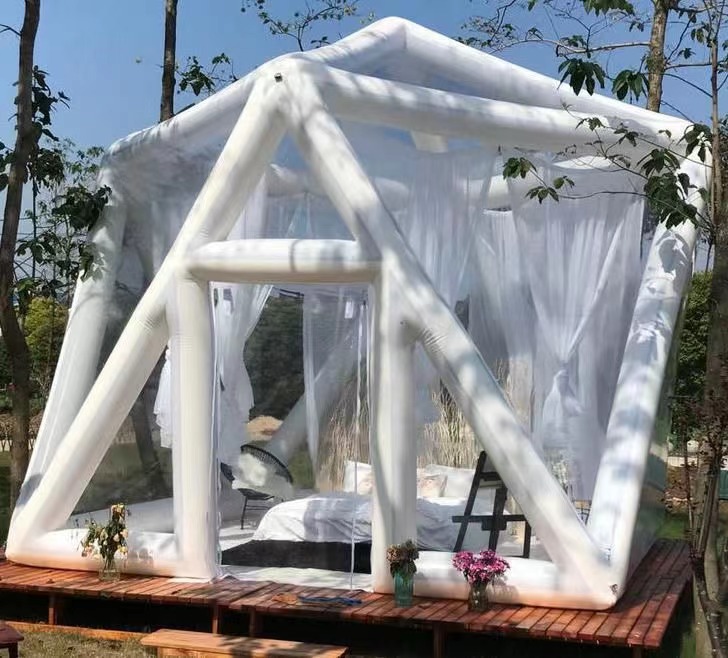 Aoqile 2025 Tienda de campamento al aire libre inflable luminoso recién diseñado para eventos para eventos