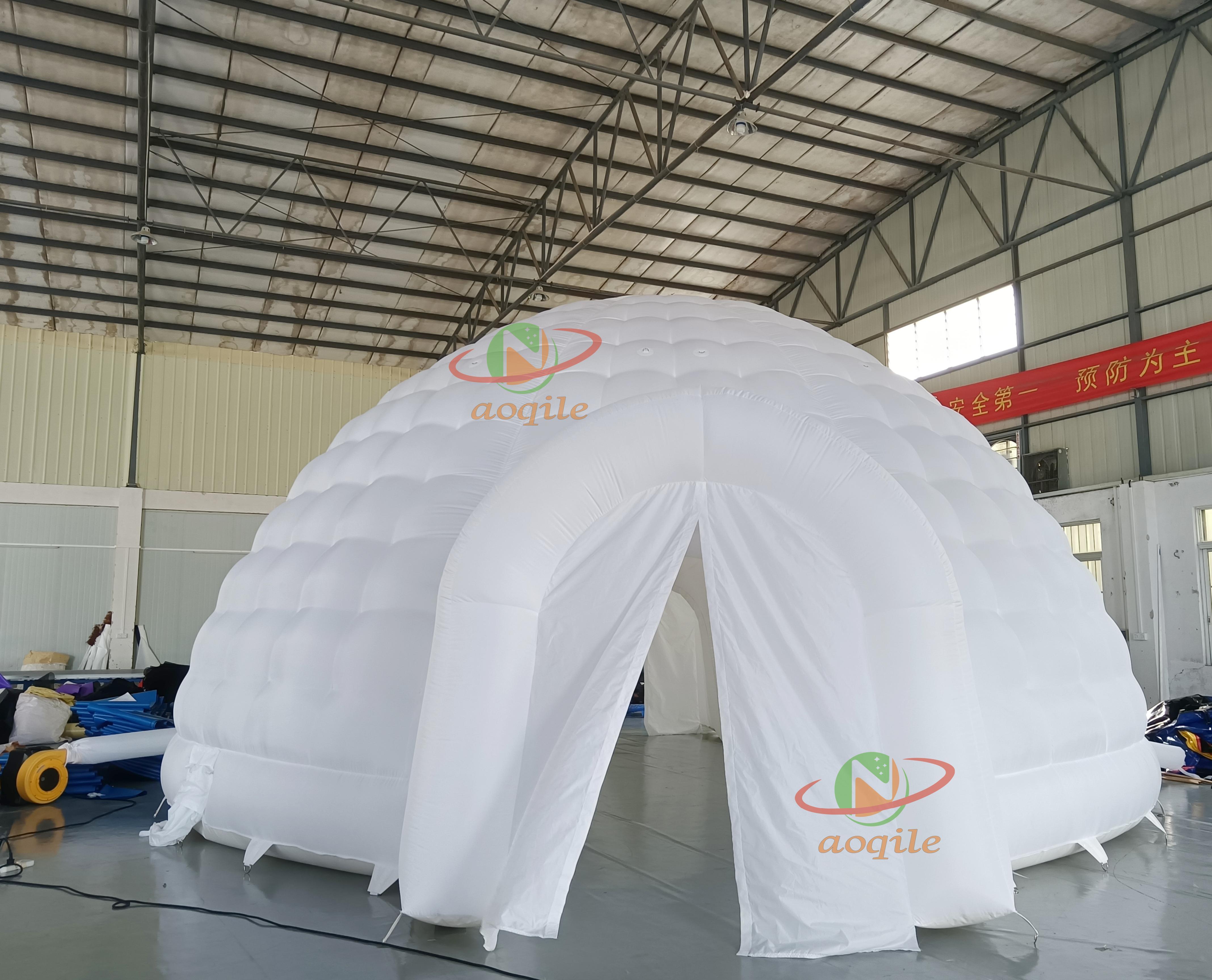 Aoqile de alta calidad de montañismo al aire libre, camping, juego y entretenimiento Tienda de cúpula inflable para eventos