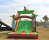 Barrera inflable animada linda del parque acuático con forma de dinosaurio