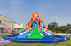 Tobogán acuático inflable personalizado de alta calidad estilo pulpo para parque acuático