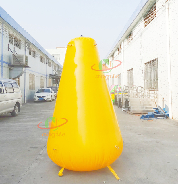 Marca flotante de carrera de agua grande, boya inflable para natación, marca flotante de carrera de mar