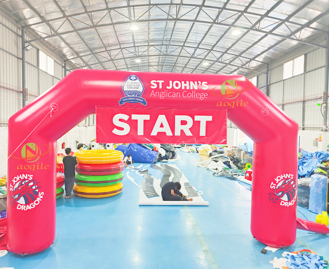 Arco de puerta corriente personalizado promocional al por mayor de fábrica inflable para eventos