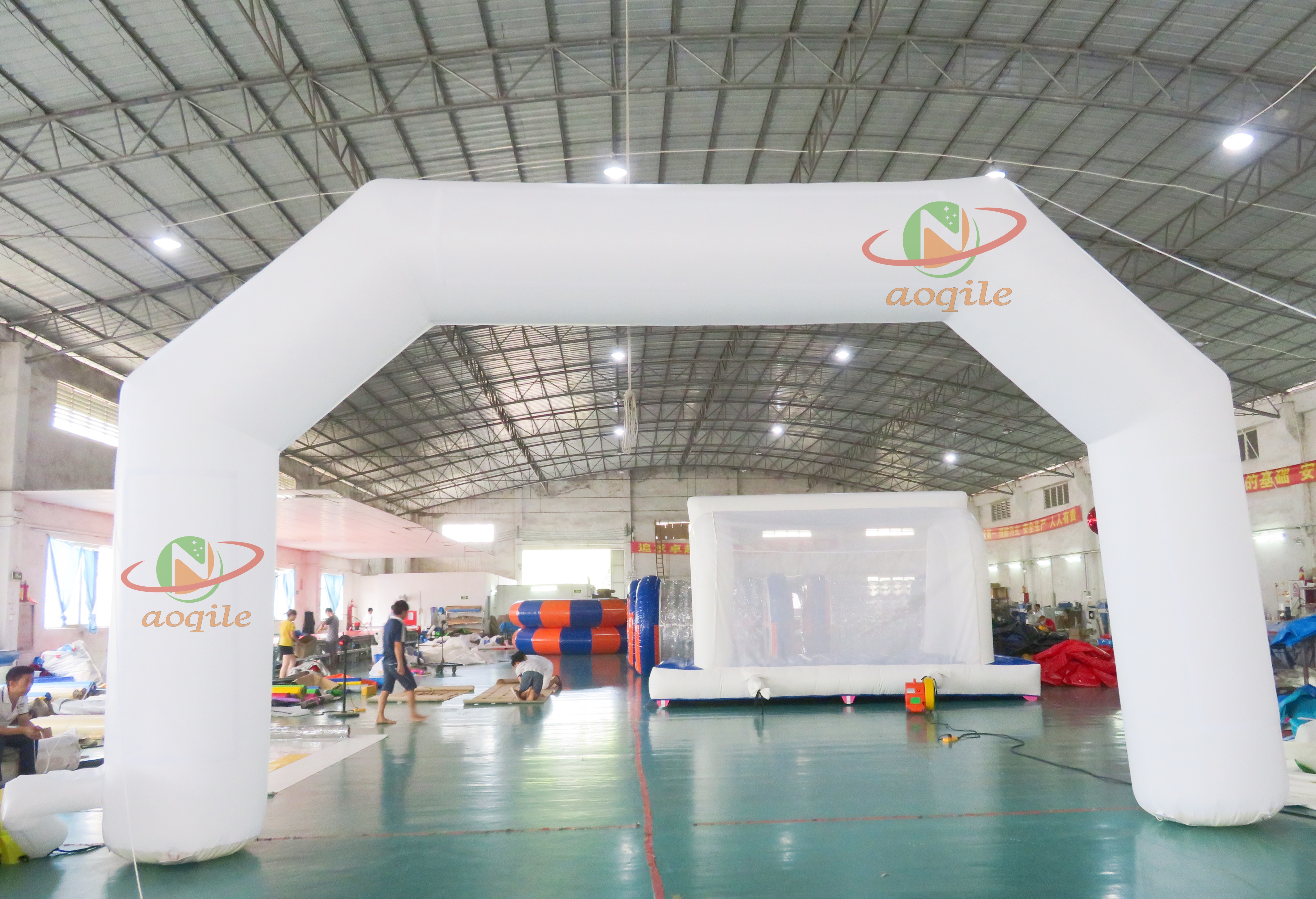 Arco de entrada inflable para eventos al aire libre, superventas, acabado de competición, arco publicitario inflable