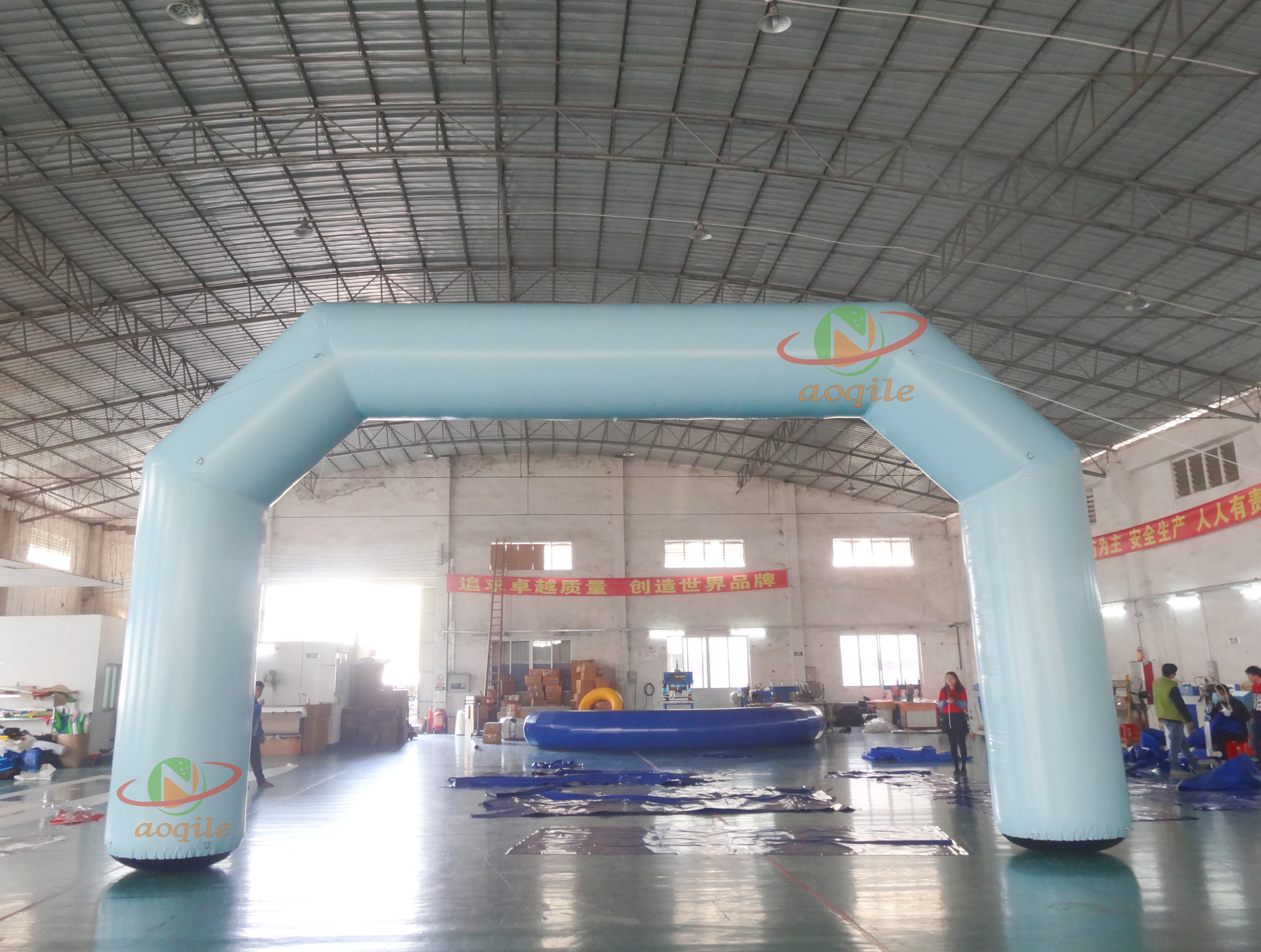 Arco inflable para decoración de eventos, marca de inicio y finalización de maratón, modelo inflable para publicidad