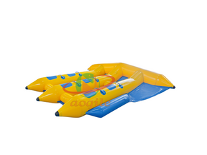 Pez volador inflable Dragable, barco tipo plátano, juego acuático inflable, juguete, pez volador