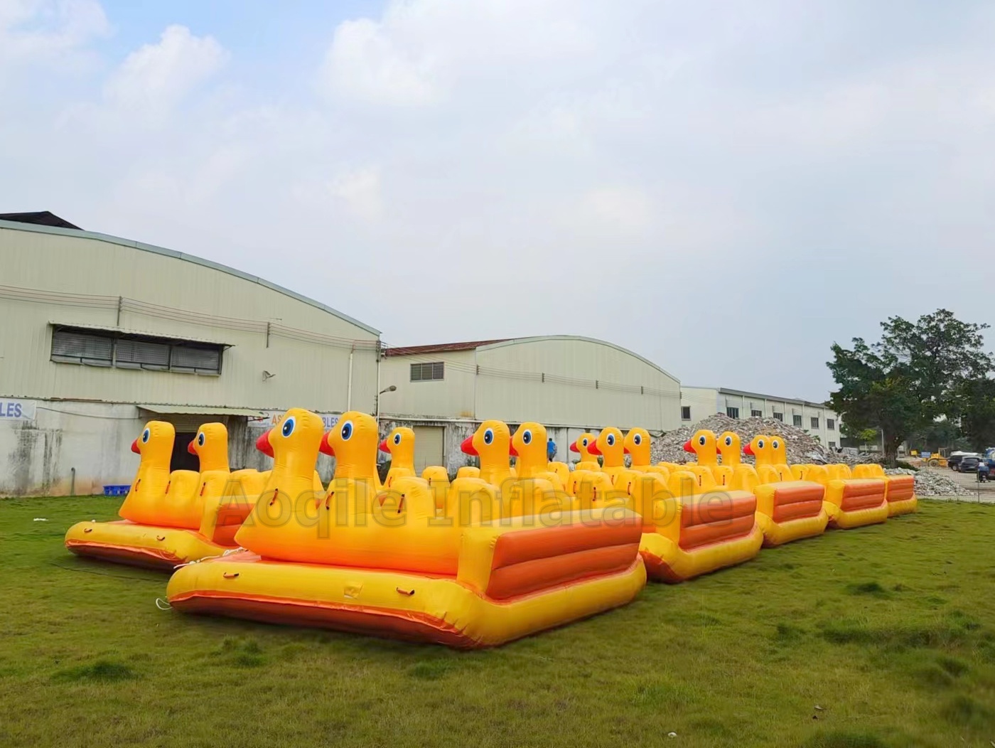 Tubo inflable del esquí acuático del barco del pato para el entretenimiento acuático al aire libre