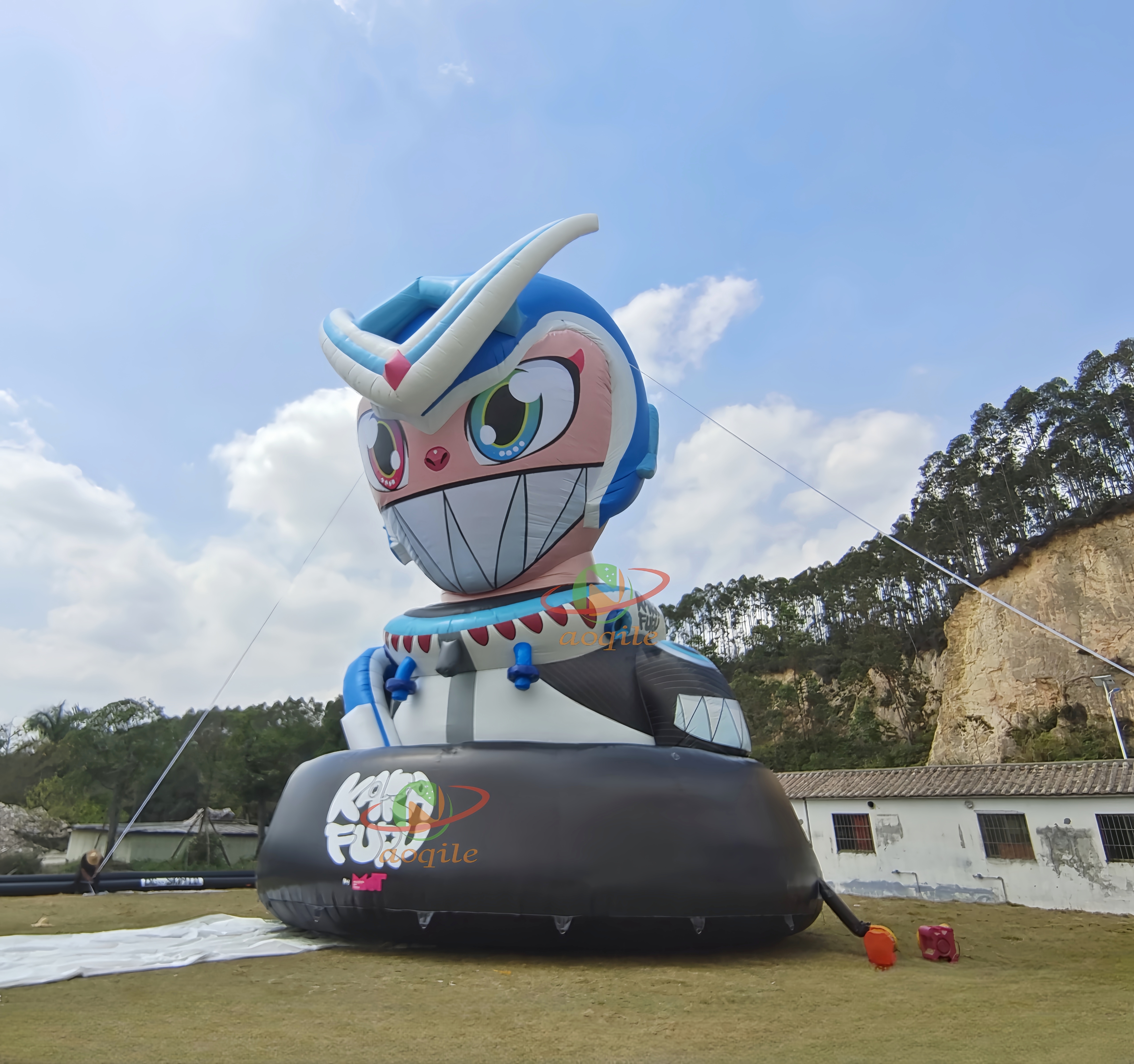 Modelo inflable gigante, personaje de dibujos animados inflables de arte personalizado para carnaval