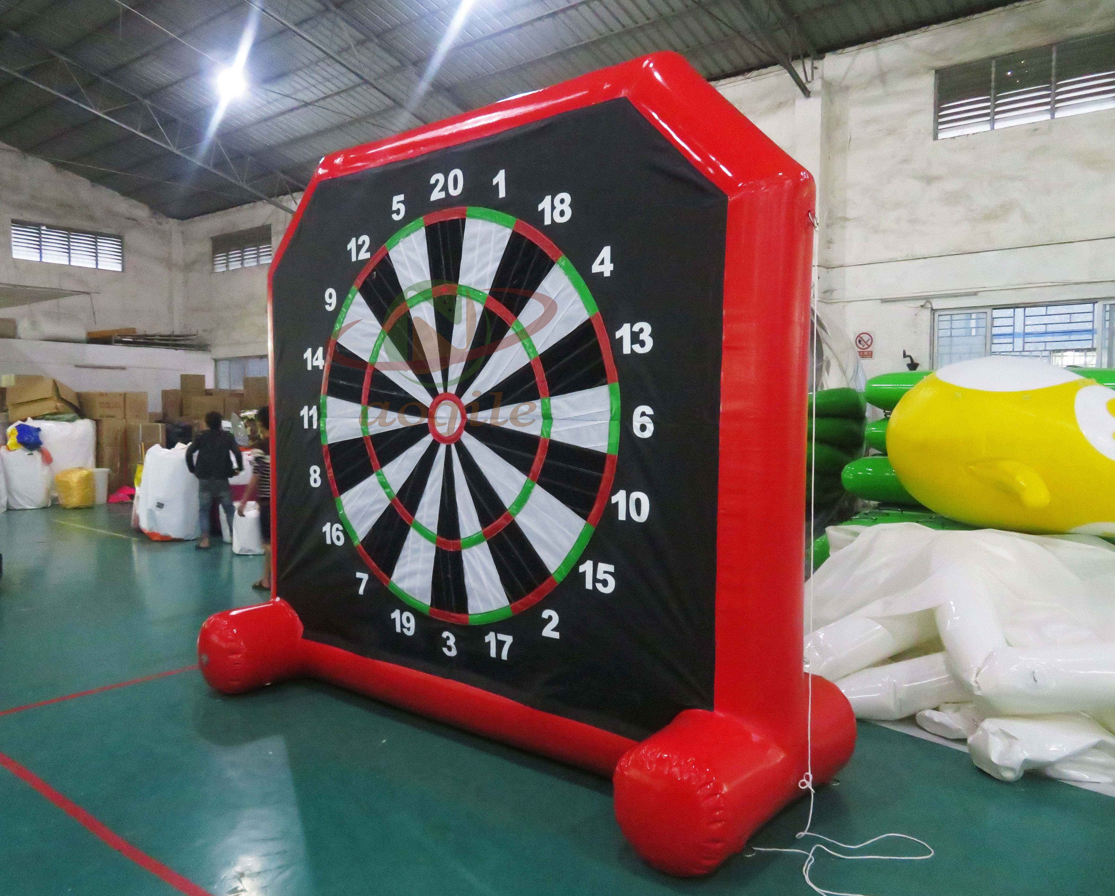 Juego de dardos de fútbol inflable gigante comercial de alta calidad, juego de mesa con balón de fútbol