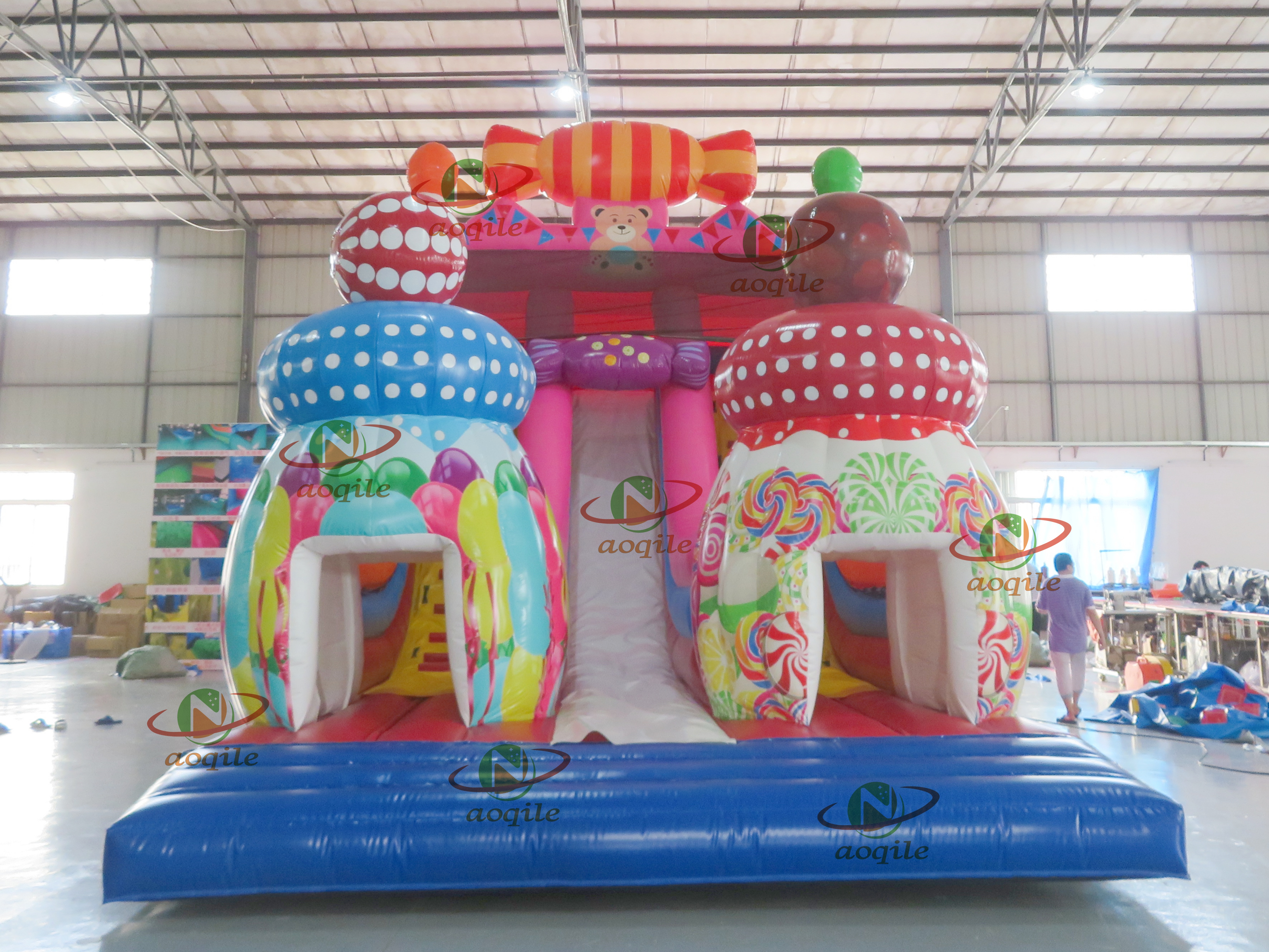 Diapositiva de automóvil inflable al aire libre de alta calidad de alta calidad utilizado para eventos