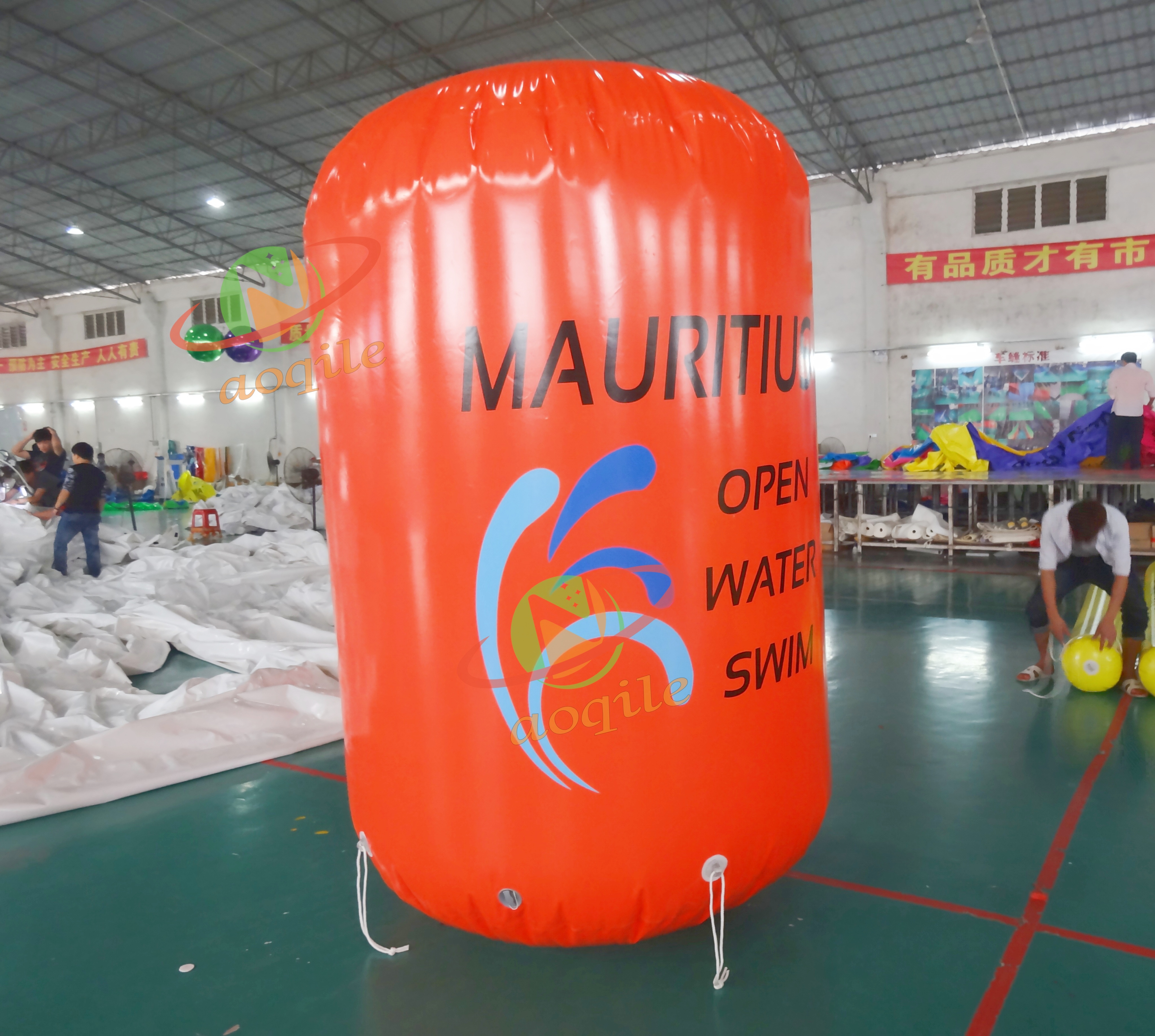 Boya flotante de agua personalizada, tubo inflable, Bouy de agua para juegos