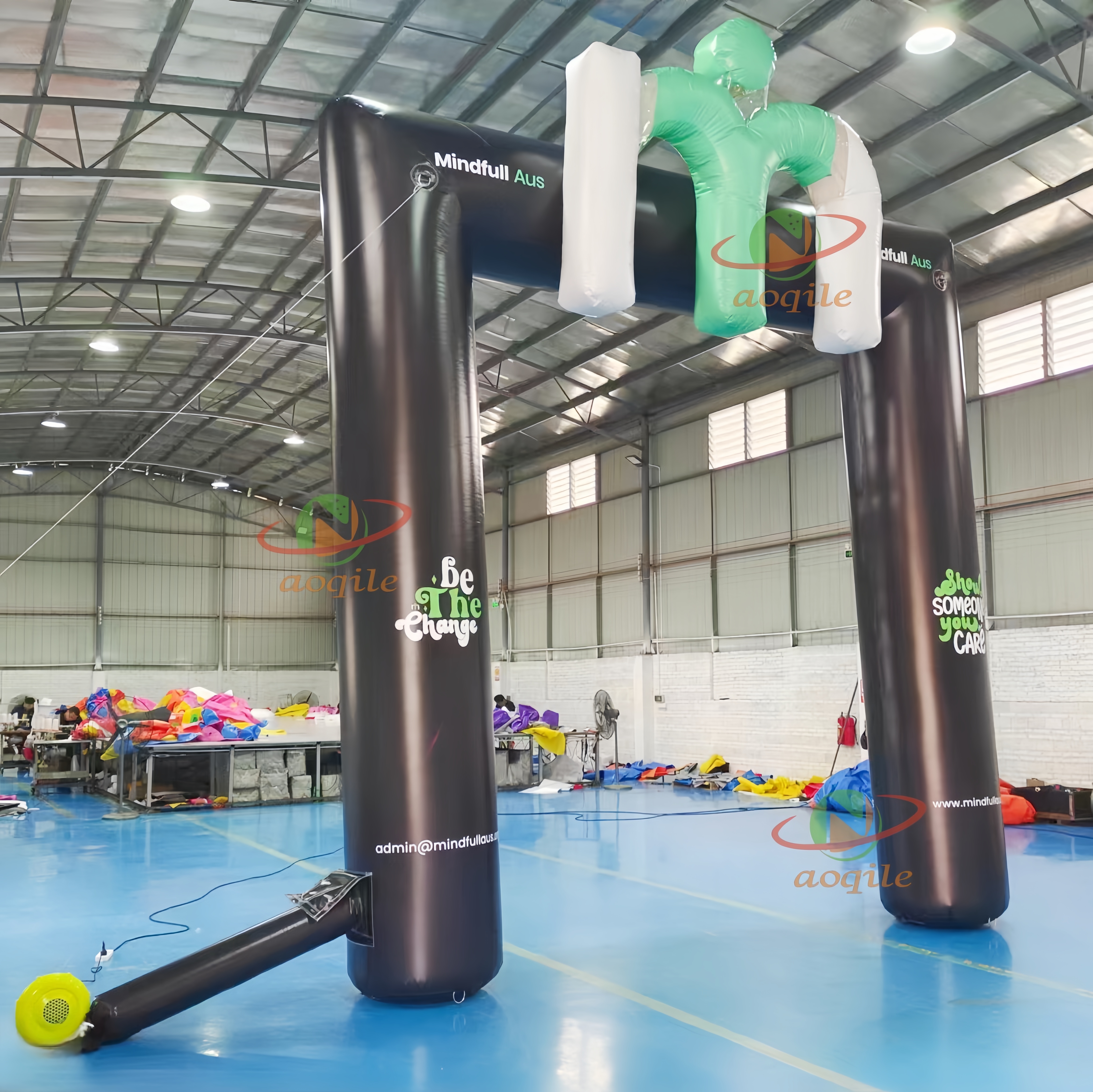 Arco inflable personalizado para publicidad de eventos, línea de meta y inicio de arco deportivo de competición personalizado