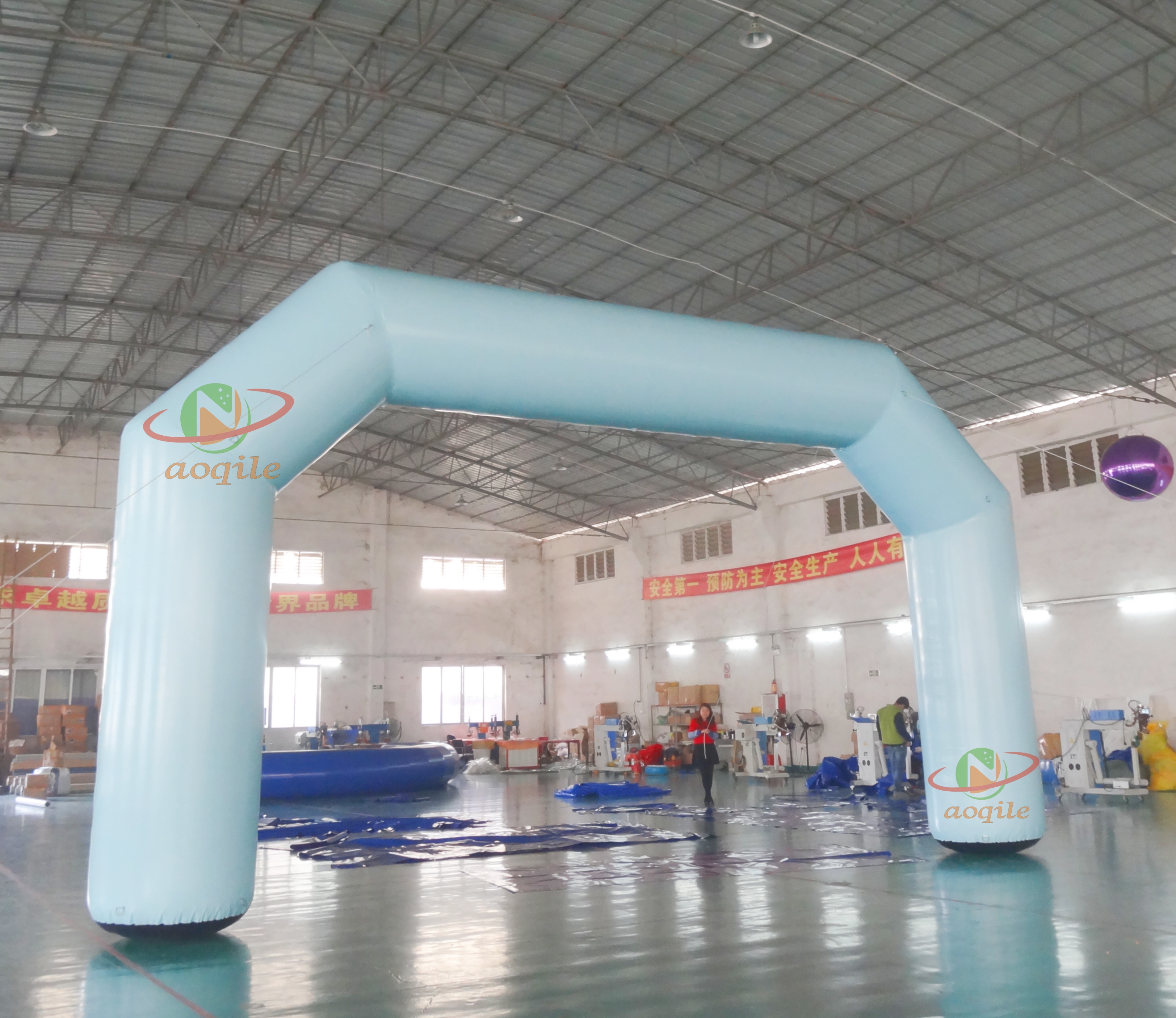 Arco inflable para decoración de eventos, marca de inicio y finalización de maratón, modelo inflable para publicidad