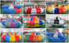 Gran oferta, juguete acuático, dirigible inflable, platillo volador loco, barco de discoteca remolcable