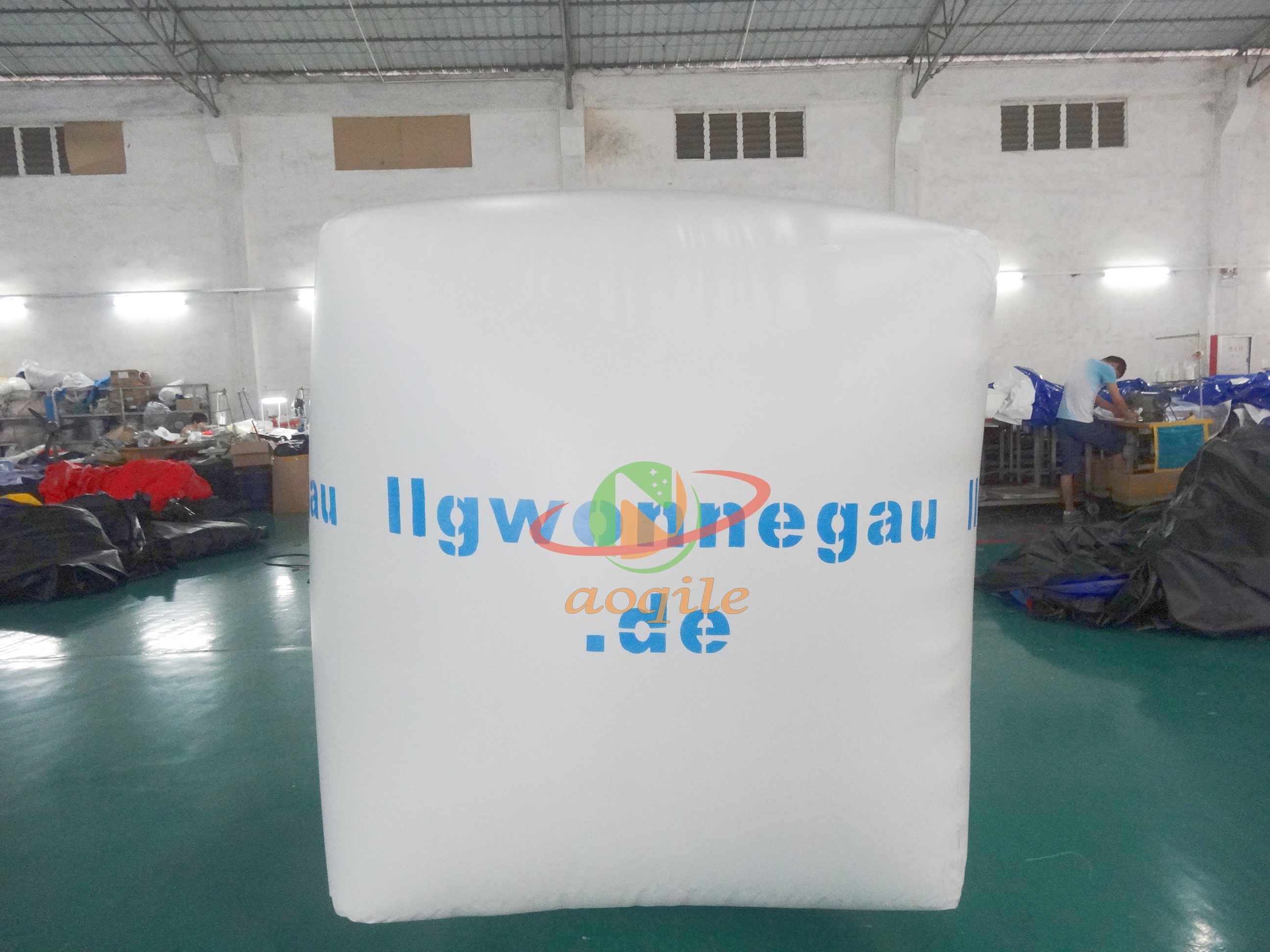 Marcador de carrera de agua grande, boya inflable de mar, boya de carrera hermética de Pvc