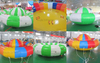 Barco inflable remolcable para discoteca, barco giratorio flotante, juegos acuáticos divertidos de verano