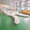 Plataforma flotante inflable de suelo marino EVA personalizada, barra, plataforma de muelle inflable, plataforma inflable para fiesta de agua a la venta