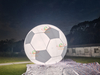 Globo de fútbol inflable personalizado/modelo de baloncesto de balón de fútbol de aire grande para eventos publicitarios