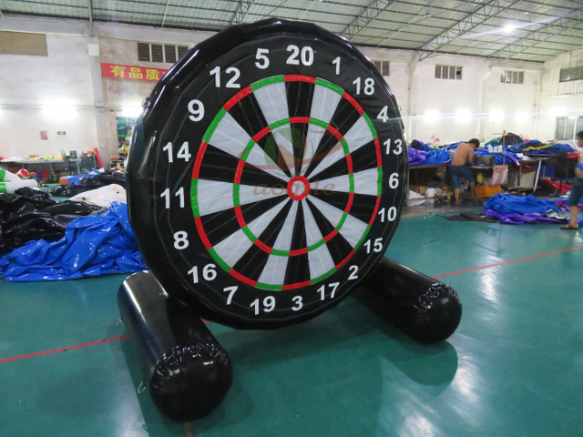 Pie inflable gigante tablero de dardos soporte inflable fútbol dardos juego deportivo