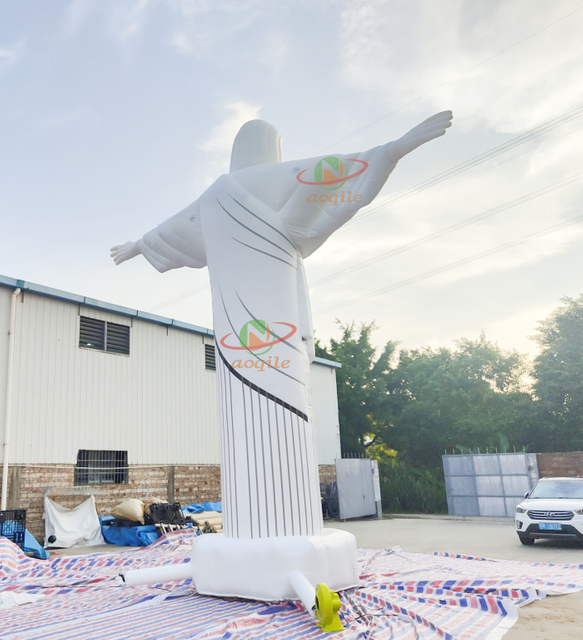 Aoqile Escultura inflable personalizada de Dios estabilizada UV para decoración de actividades religiosas de parques temáticos para eventos