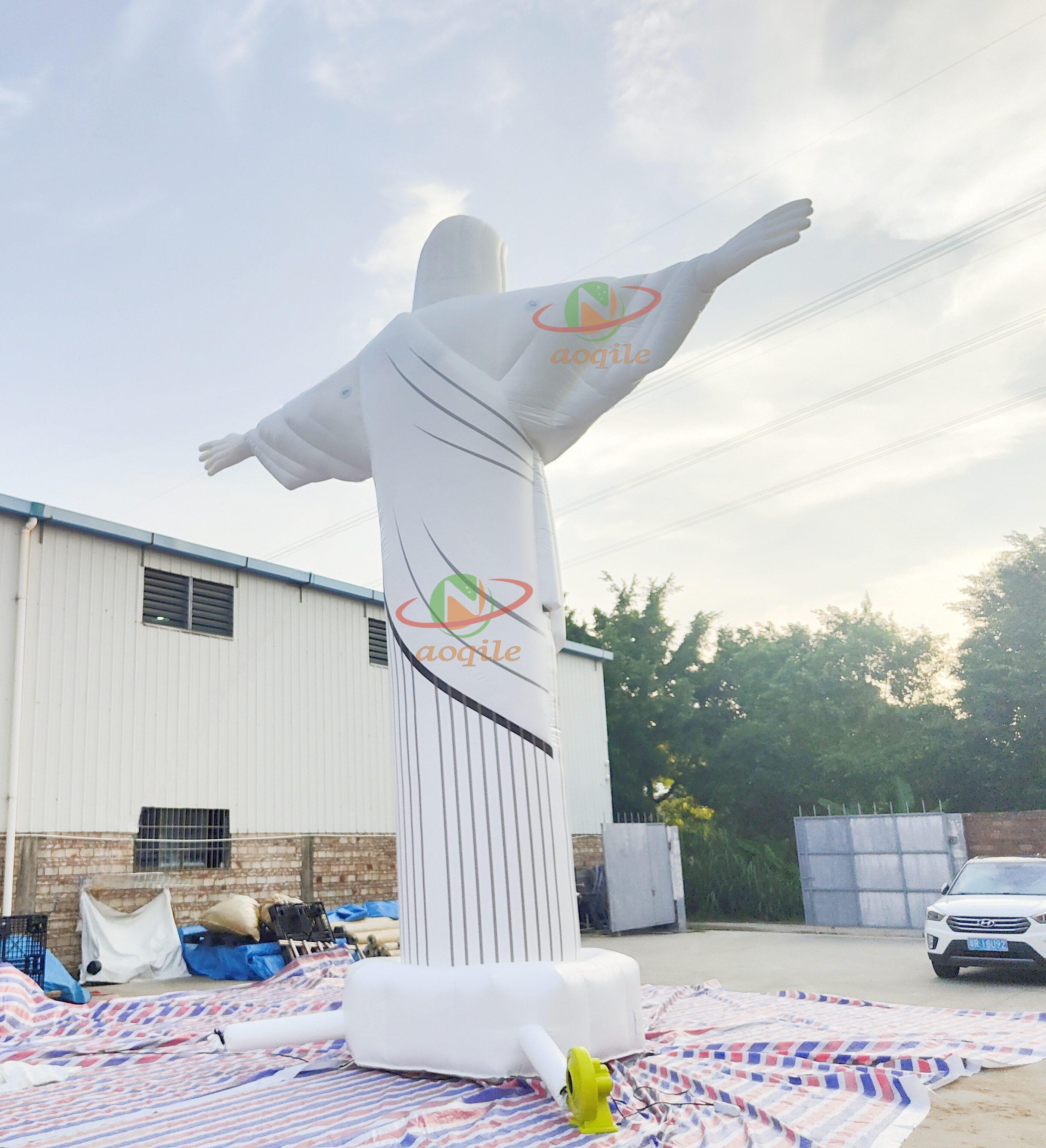 Aoqile Escultura inflable personalizada de Dios estabilizada UV para decoración de actividades religiosas de parques temáticos para eventos