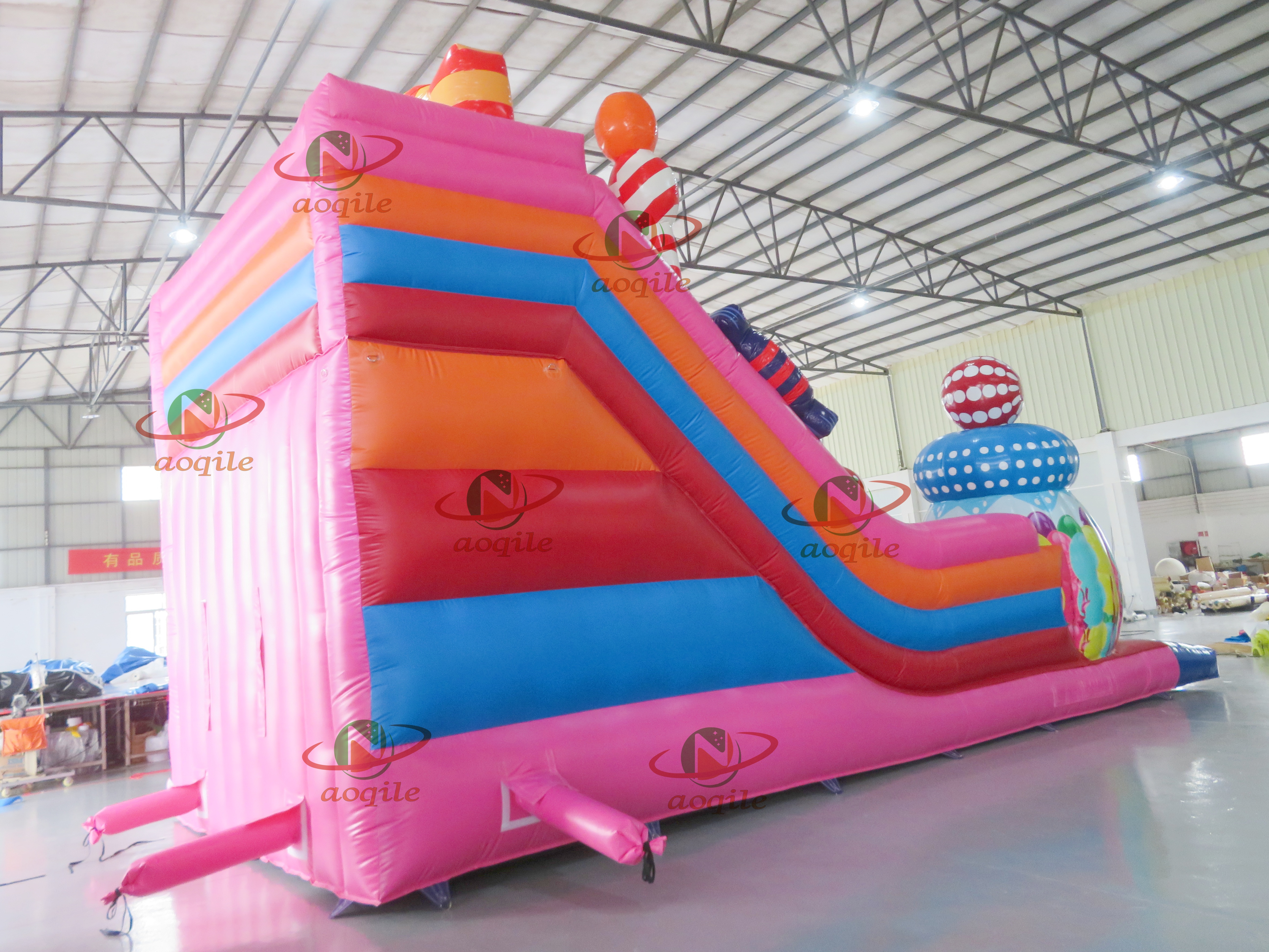 Diapositiva de automóvil inflable al aire libre de alta calidad de alta calidad utilizado para eventos